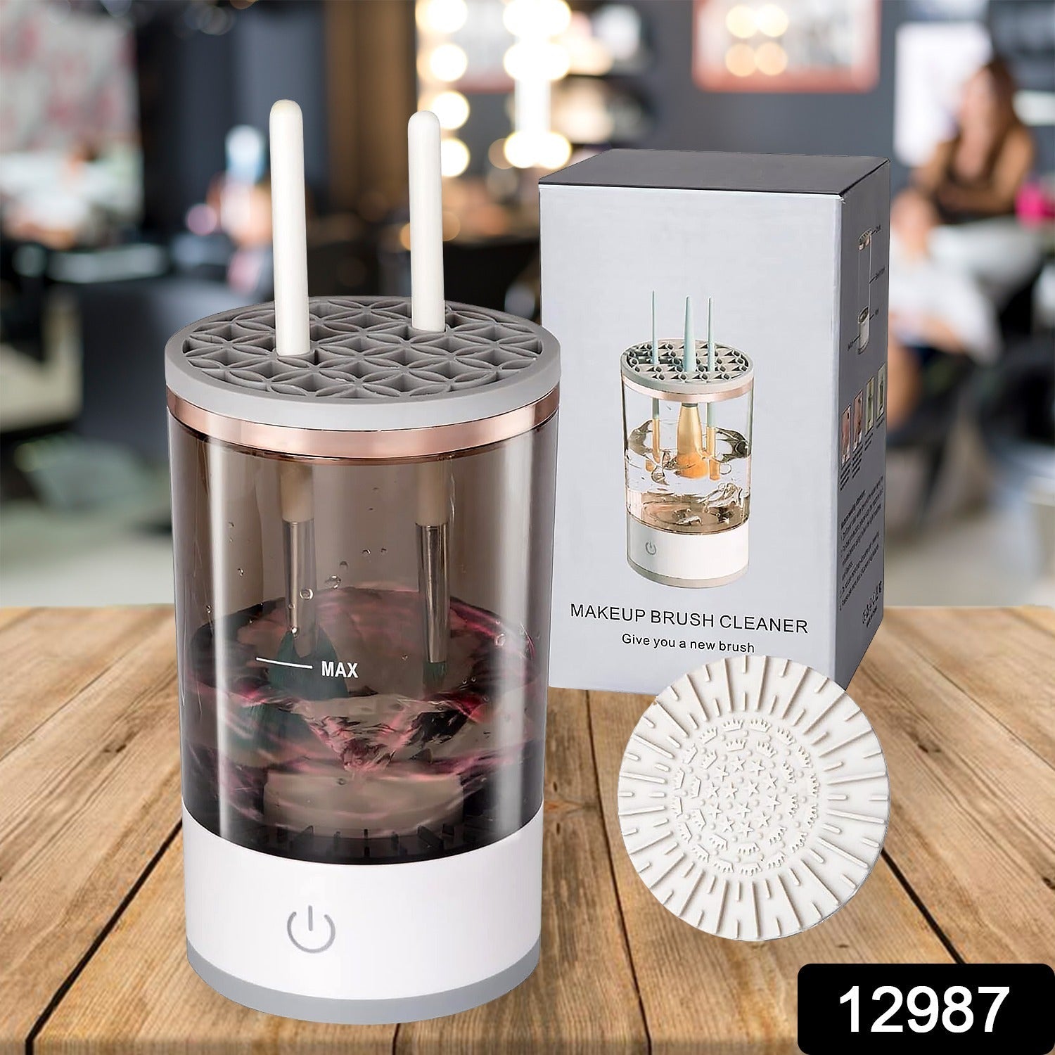 Automatic Makeup Brush Cleaner Fast Electric Brush Cleaner Hand Free Machine Super Clean Brush Washer & Brushes Organizer Tool (1 Pc) Automatic Makeup Brush Cleaner Fast Electric Brush Cleaner Hand Free Machine Super Clean Brush Washer & Brushes Organizer Tool (1 Pc)